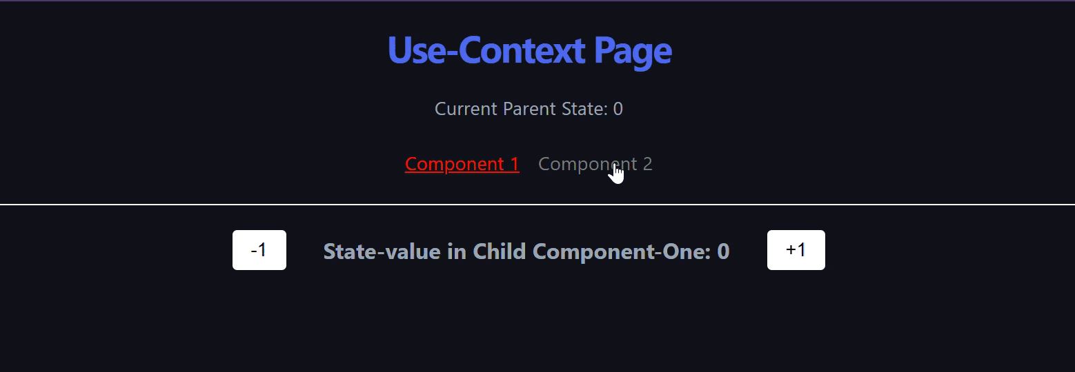 components on page list